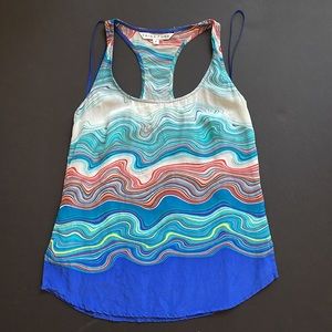 Trina Turk Silk Tank Top size small
